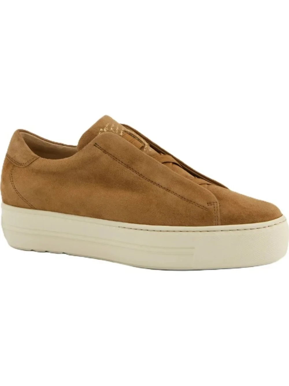 $480 Paul Green DANTE SNEAKER BROWN NUT SUEDE METALLIC PRINT 11.5 US (TF15)
